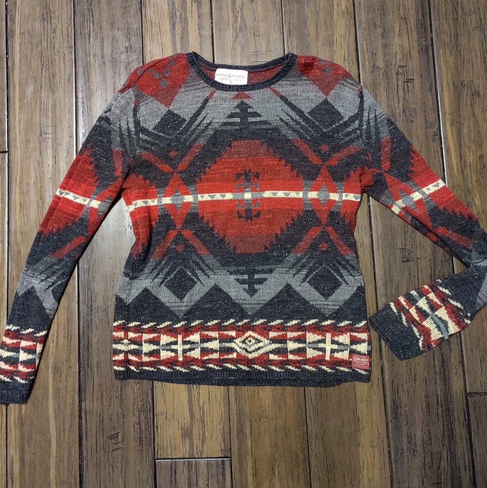 SOLD Denim & Supply Ralph Lauren Aztec Sweater M